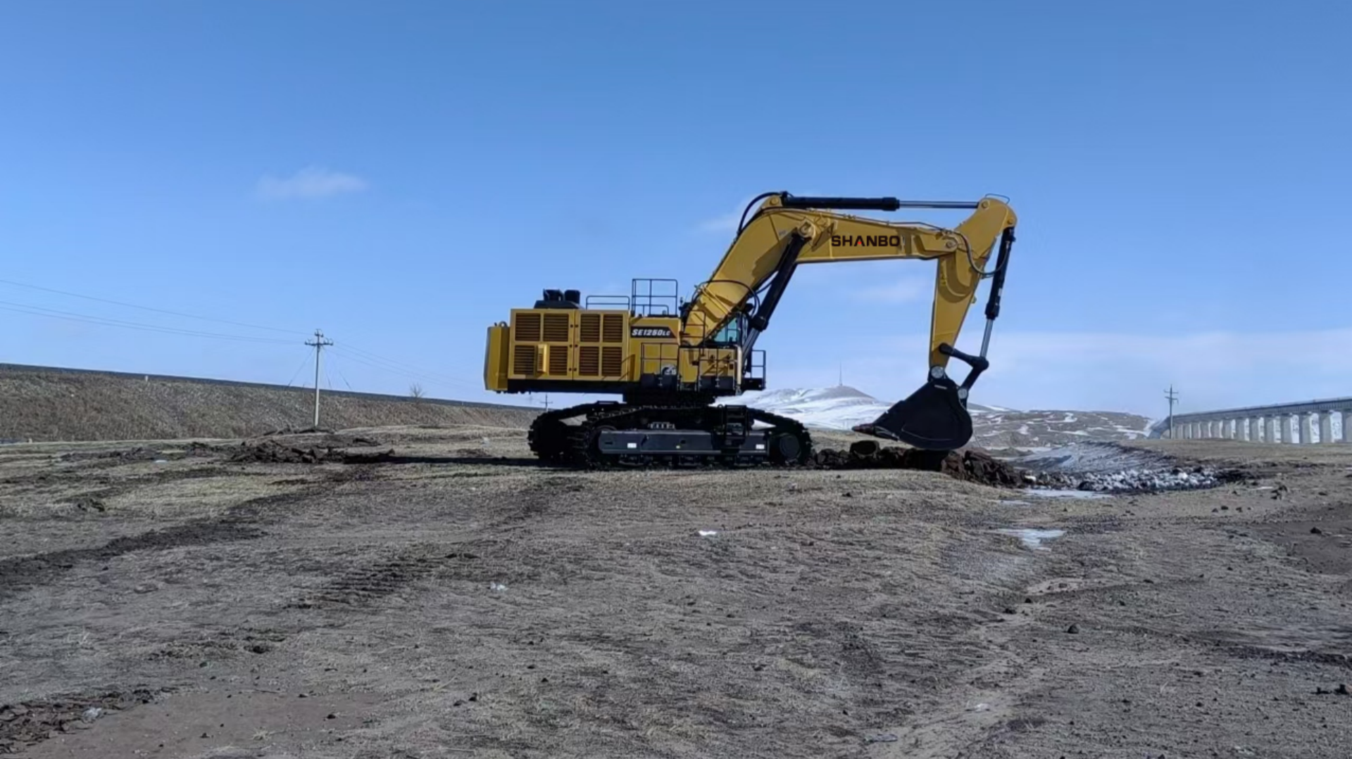 Shanbo excavator construction site